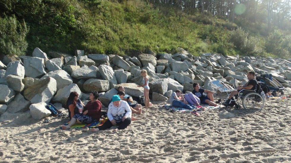 grupa na plaży
