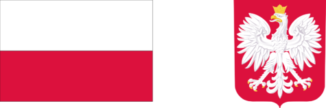 Na zdjęciu flaga i godło Polski.
